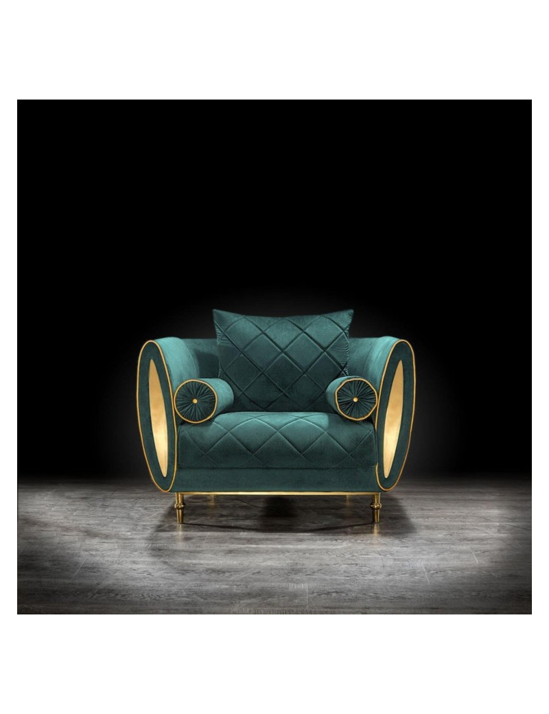 Cerchio Gold 2 Pc Sofa Set | Dark Green By Roberto Grassie