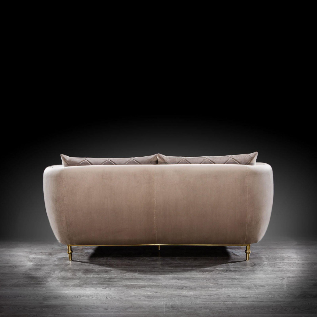 Cerchio Gold 2Pc Sofa Set | Taupe By Roberto Grassie