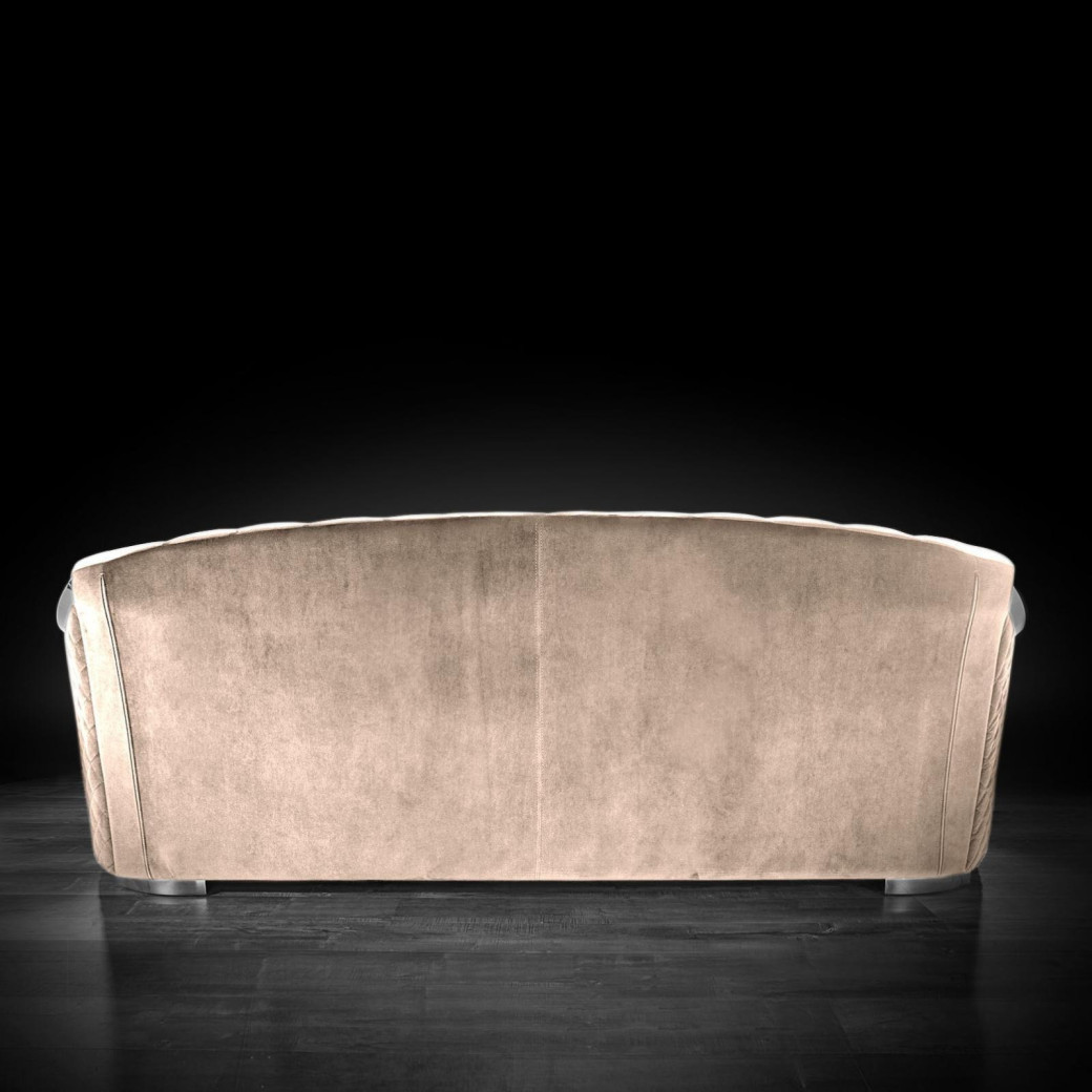 Massimo Silver 2PC Sofa Set | Taupe By Roberto Grassie