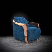 Massimo Rose Gold & Blue 2Pc Sofa Set By Roberto Grassie