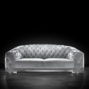 Massimo Silver & Gray 2 Pc Sofa Set By Roberto Grassie