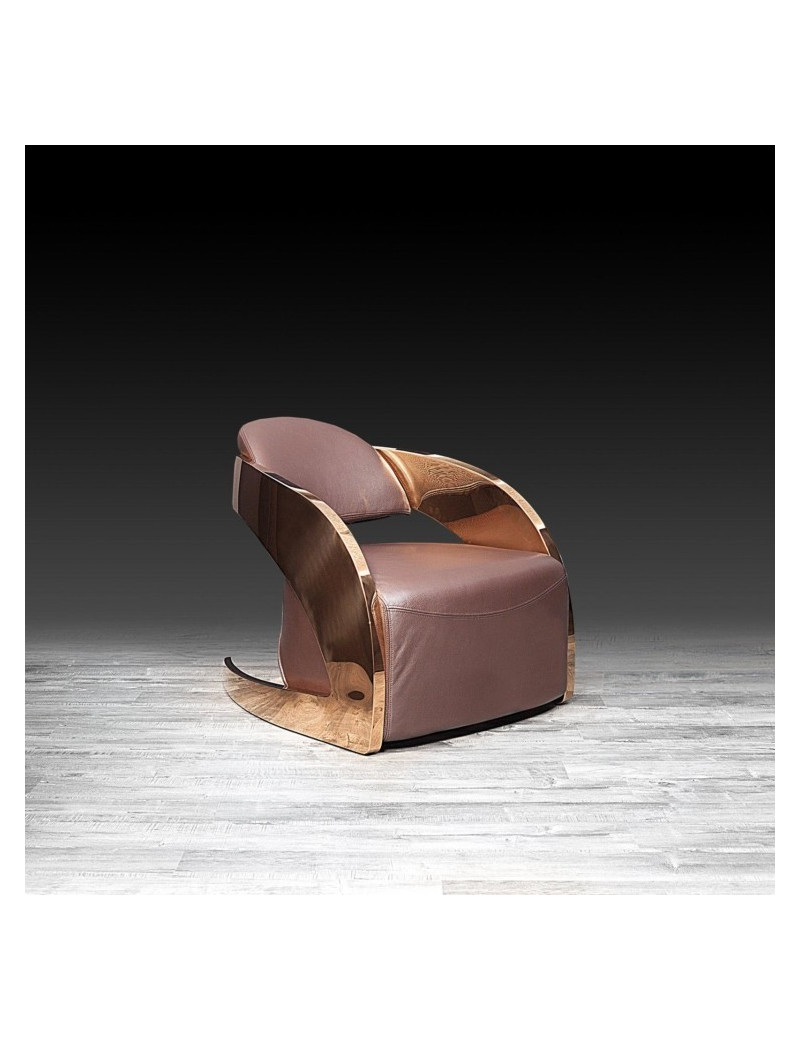 Zetta RG Accent Chair | Brown By Roberto Grassie