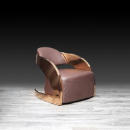 Zetta RG Accent Chair | Brown By Roberto Grassie