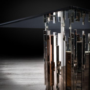 Illusion Silver Rectangular Dining Table By Roberto Grassie