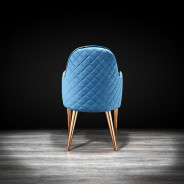 Gia Rose Gold Dining Chair By Roberto Grassie