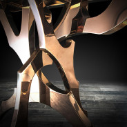 Albero Rectangular Dining Table | Gold By Roberto Grassie