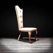 Belladonna Rose Gold Dining Chair By Roberto Grassie