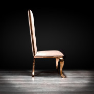 Belladonna Rose Gold Dining Chair By Roberto Grassie