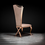 Belladonna Rose Gold Dining Chair By Roberto Grassie