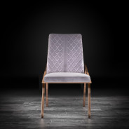 Nolan Rose Gold /Gray Dining Chair By Roberto Grassie