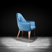 Alegra Rose Gold Dining Chair By Roberto Grassie