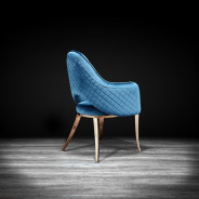 Alegra Rose Gold Dining Chair By Roberto Grassie