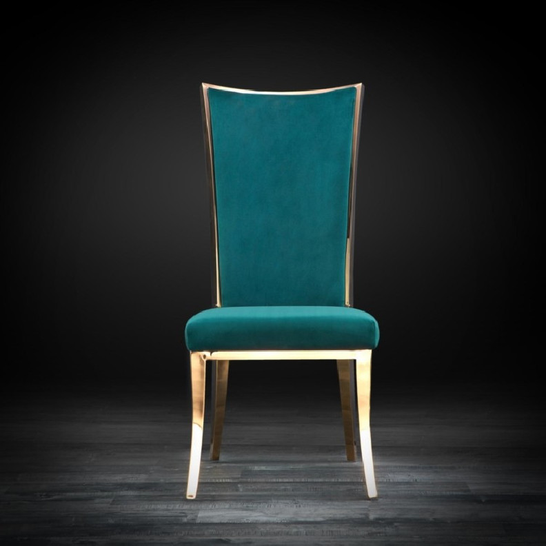 Massimo Rose Gold Dining Chair By Roberto Grassie