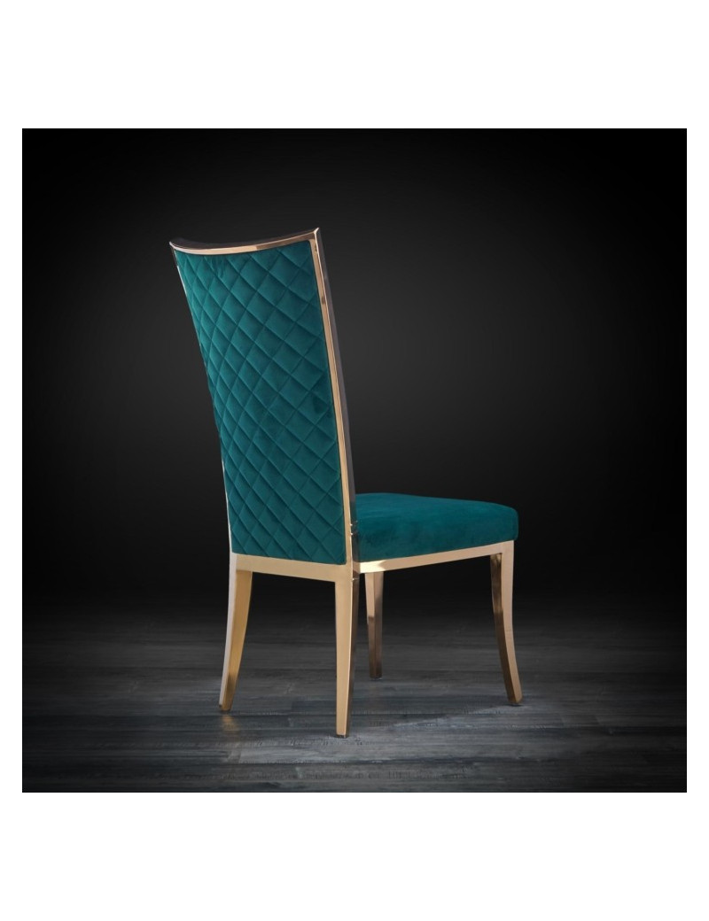 Massimo Rose Gold Dining Chair By Roberto Grassie