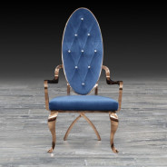 Wonderland Rose Gold Dining Chair By Roberto Grassie