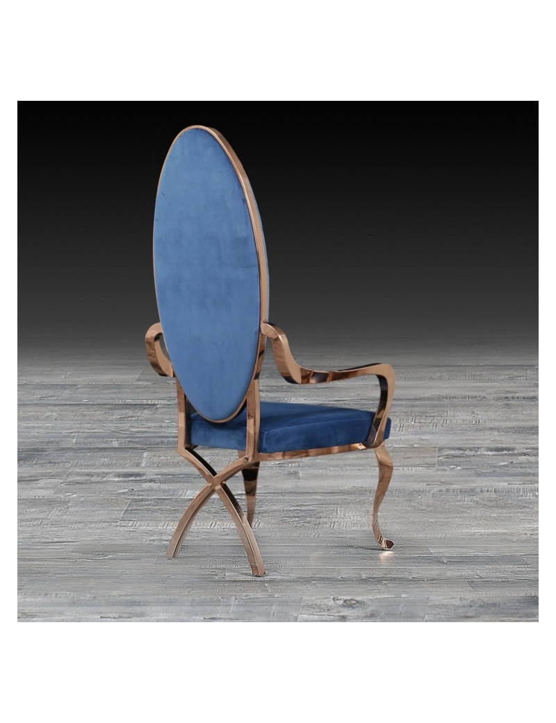 Wonderland Rose Gold Dining Chair By Roberto Grassie