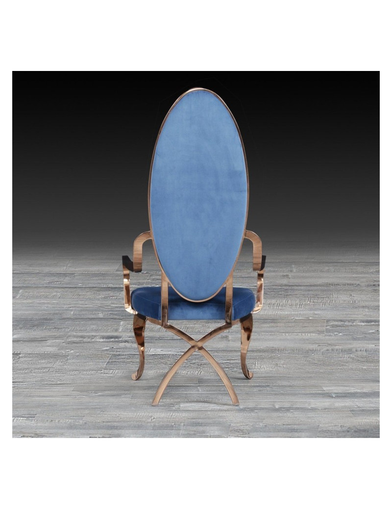Wonderland Rose Gold Dining Chair By Roberto Grassie