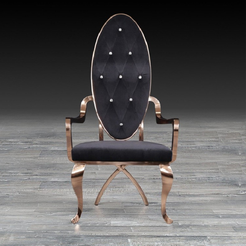 Wonderland Rose Gold Dining Chair By Roberto Grassie
