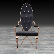 Wonderland Rose Gold Dining Chair By Roberto Grassie