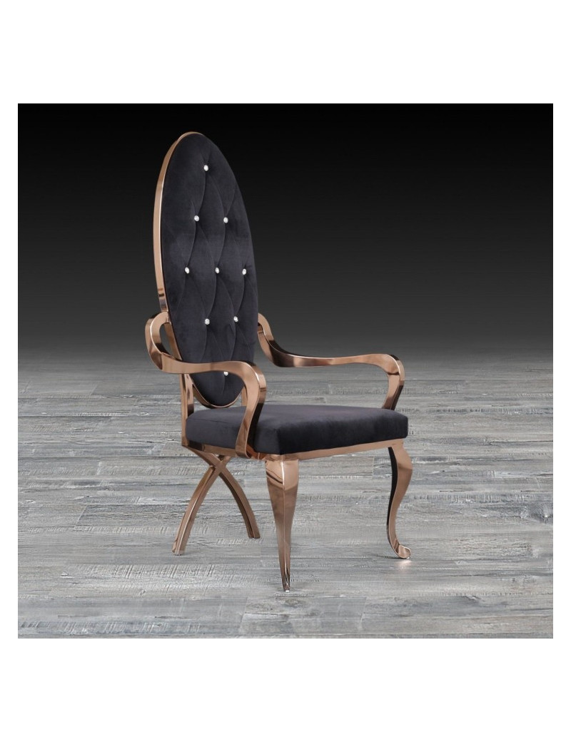 Wonderland Rose Gold Dining Chair By Roberto Grassie