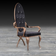 Wonderland Rose Gold Dining Chair By Roberto Grassie