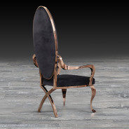 Wonderland Rose Gold Dining Chair By Roberto Grassie
