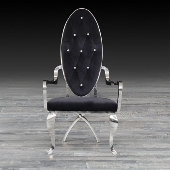 Wonderland Silver Dining Chair By Roberto Grassie