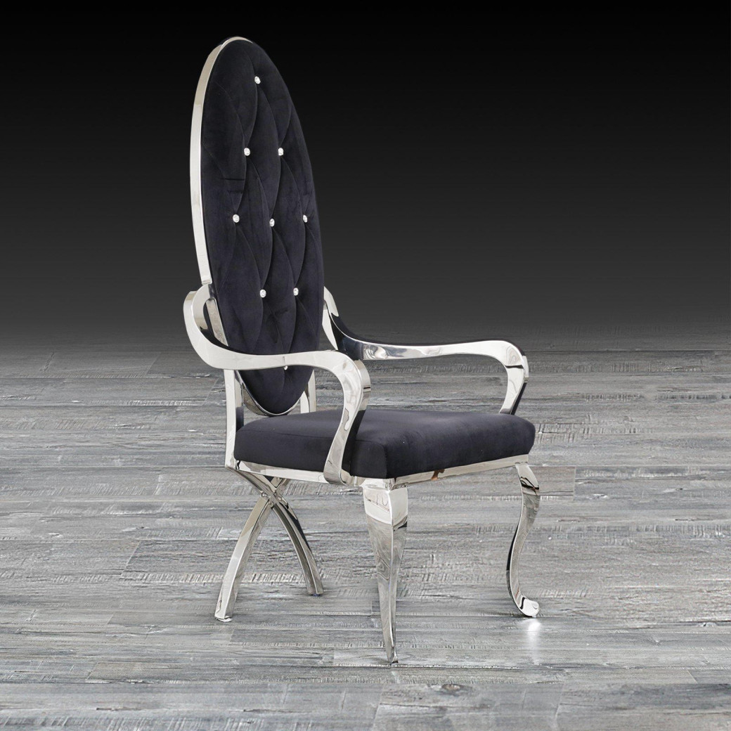 Wonderland Silver Dining Chair By Roberto Grassie