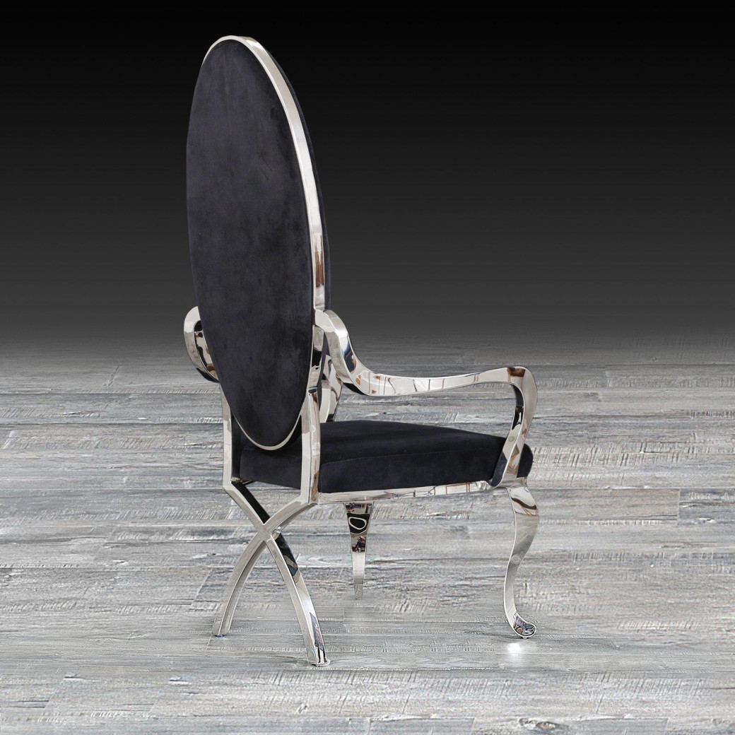 Wonderland Silver Dining Chair By Roberto Grassie