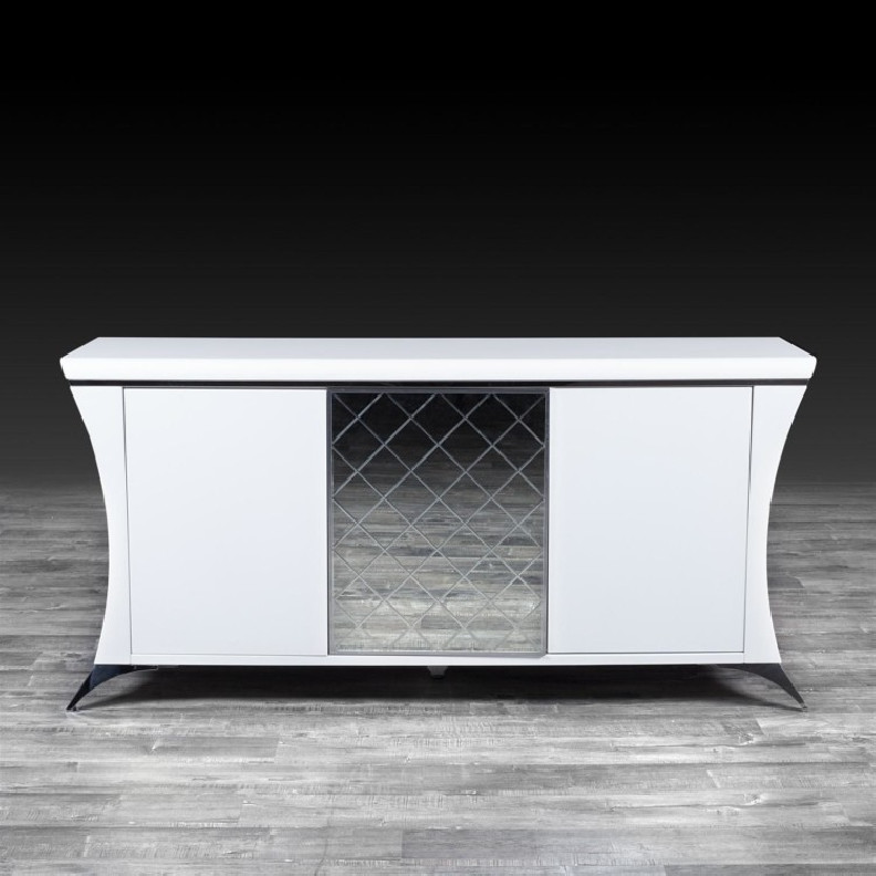 Aliosso Lacquered Buffet White Finish BY Roberto Grassie