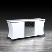 Aliosso Lacquered Buffet White Finish BY Roberto Grassie