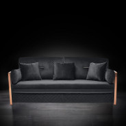 Adagio Rose Gold / Black 2 Pc Sofa Set By Roberto Grassie