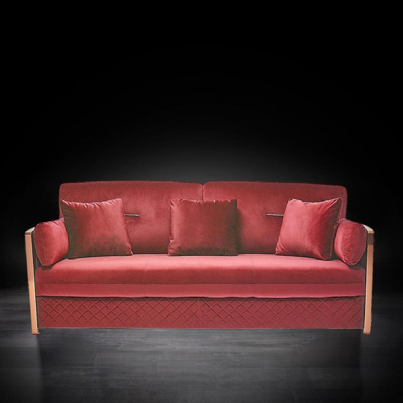 Adagio Rose Gold / Burgundy 2 Pc Sofa Set By Roberto Grassie
