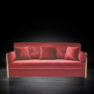 Adagio Rose Gold / Burgundy 2 Pc Sofa Set By Roberto Grassie