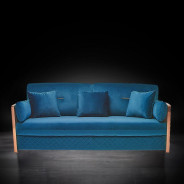 Adagio Rose Gold / Dark Blue 2 Pc Sofa Set By Roberto Grassie