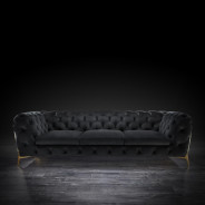 Regina Black 2 Pc Sofa Set By Roberto Grassie
