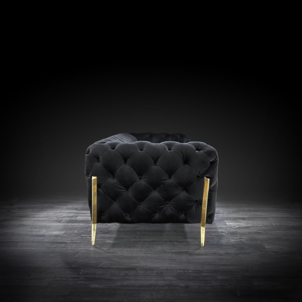 Regina Black 2 Pc Sofa Set By Roberto Grassie