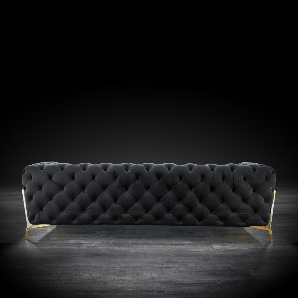 Regina Black 2 Pc Sofa Set By Roberto Grassie