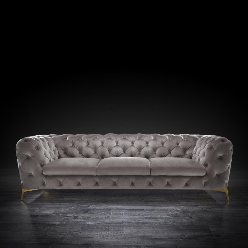 Regina Dark Gray 2 Pc Sofa Set By Roberto Grassie