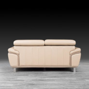 Dante Top Grain Beige Leather 2 Pc Sofa & Loveseat By Roberto Grassie
