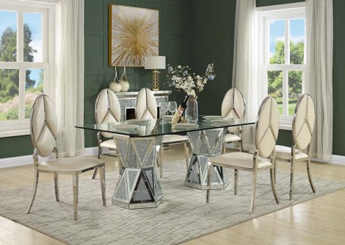 DN00722 / DN00930 7 Pc Dining Set Noralie Collection By Acme Furniture
