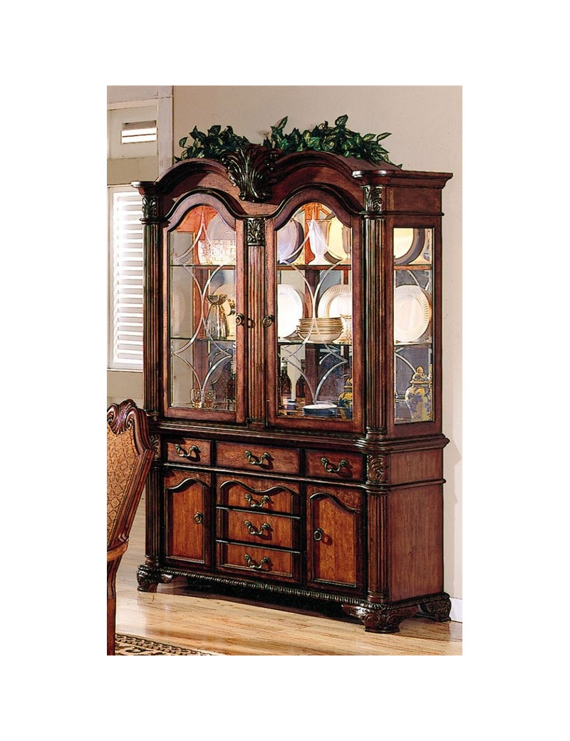 04075 7PC Dining Set Chateau De Ville Espresso Finish By Acme Furniture