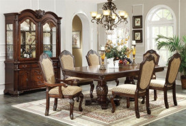 64075 Dining Set Chateau de Ville Espresso Finish By Acme Furniture