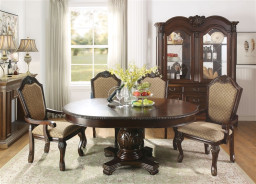 64175 5PC Dining Set Chateau De Ville Espresso Finish By Acme Furniture