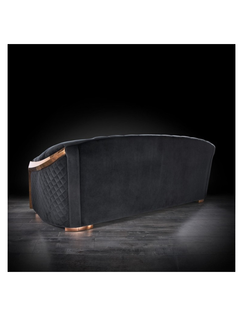 Massimo Collection Living Room in Rose Gold & Black Modern elegant exclusive By Roberto Grassie