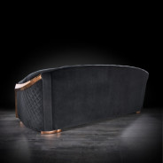 Massimo Collection Living Room in Rose Gold & Black Modern elegant exclusive By Roberto Grassie