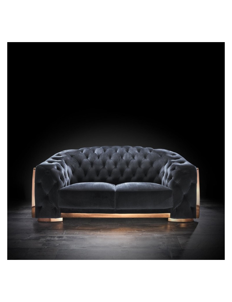 Massimo Collection Living Room in Rose Gold & Black Modern elegant exclusive By Roberto Grassie