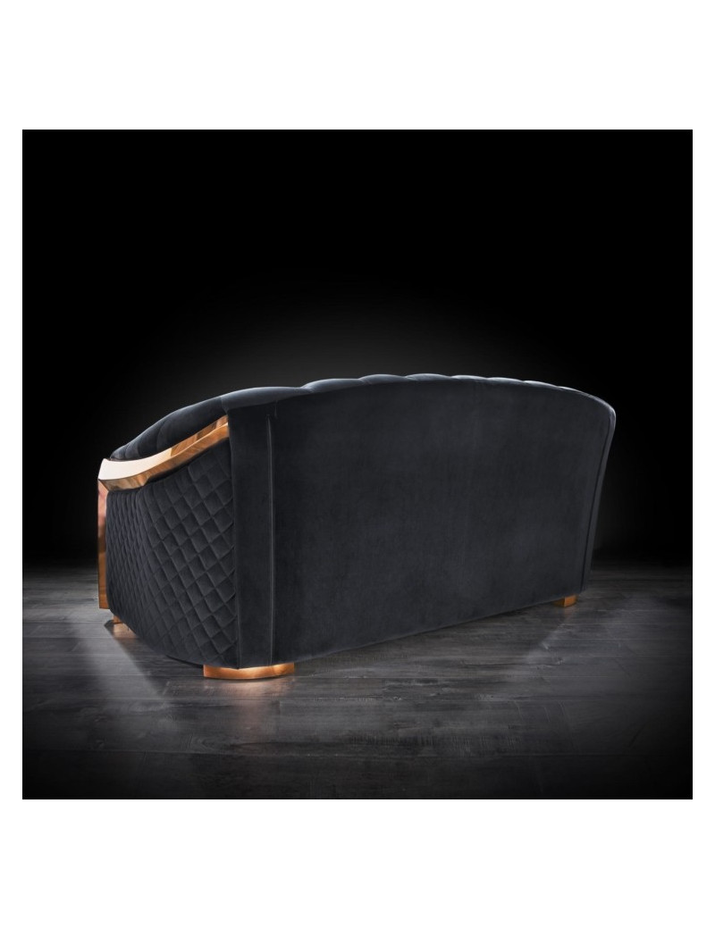 Massimo Collection Living Room in Rose Gold & Black Modern elegant exclusive By Roberto Grassie