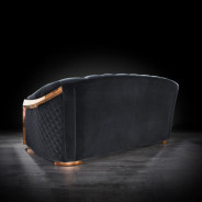 Massimo Collection Living Room in Rose Gold & Black Modern elegant exclusive By Roberto Grassie