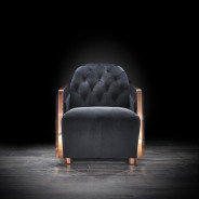 Massimo Collection Living Room in Rose Gold & Black Modern elegant exclusive By Roberto Grassie